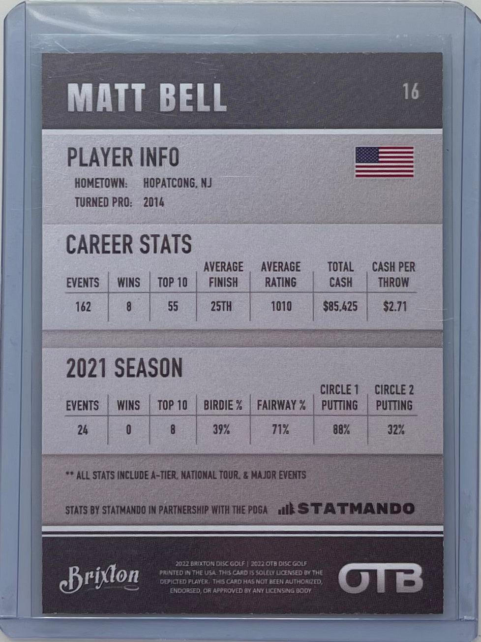 Brixton / OTB Trading Cards 16 Matt Bell
