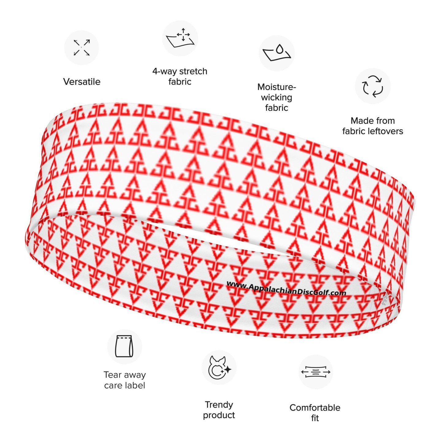 ADG Red Pattern Headband - Appalachian Disc Golf