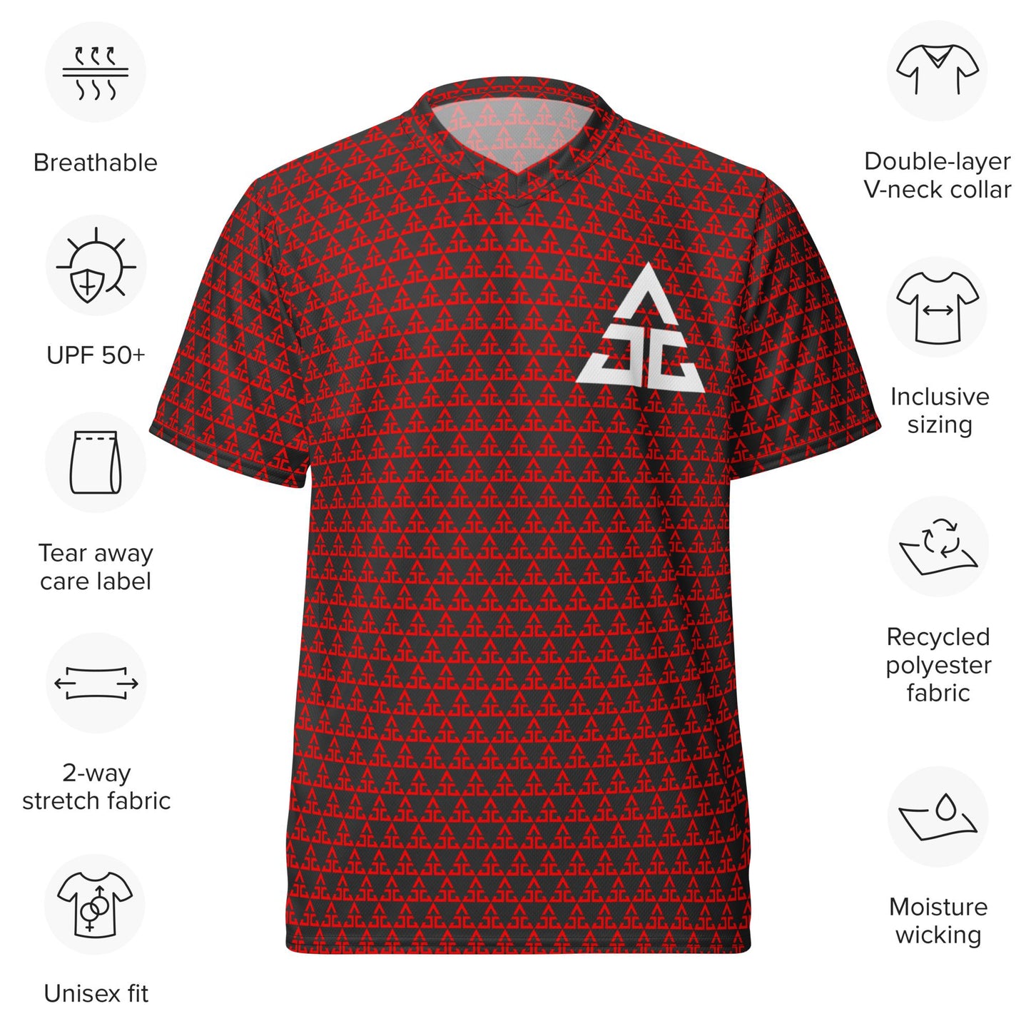 ADG Tight Pattern Recycled Unisex Disc Golf Jersey - Appalachian Disc Golf