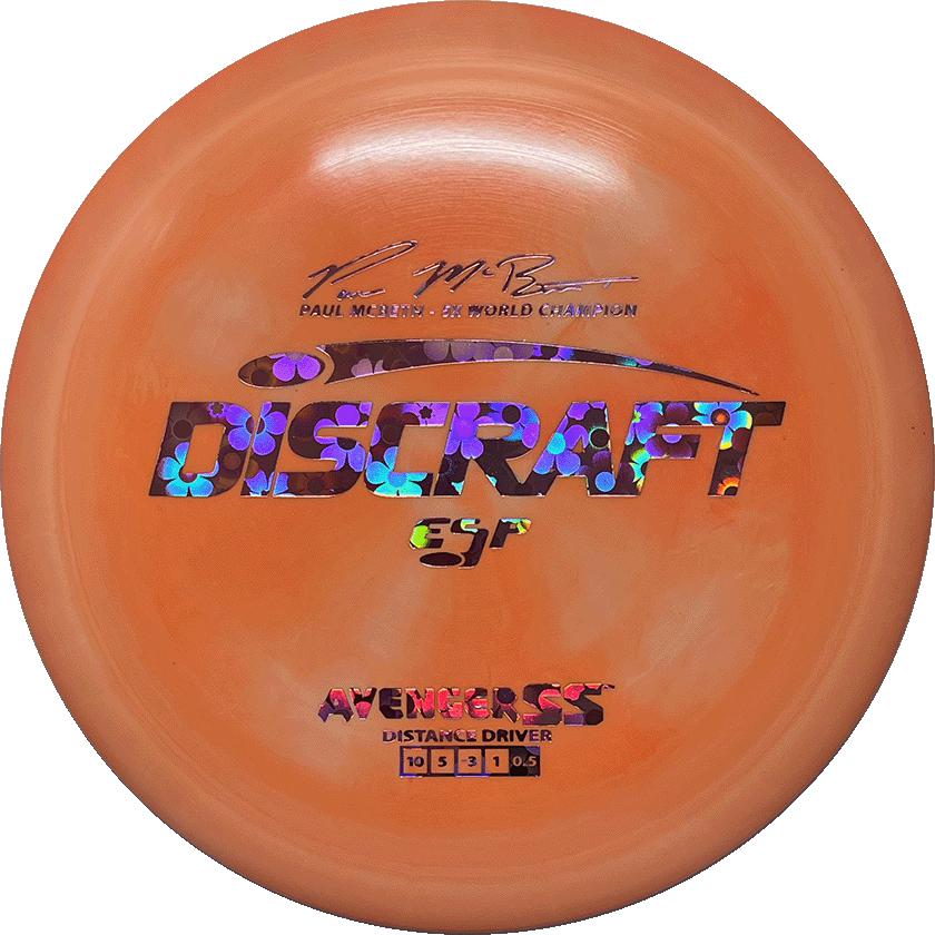 Discraft ESP Avenger SS Distance Driver 10|5|-3|1 Stability 0.5 Paul McBeth - Appalachian Disc Golf