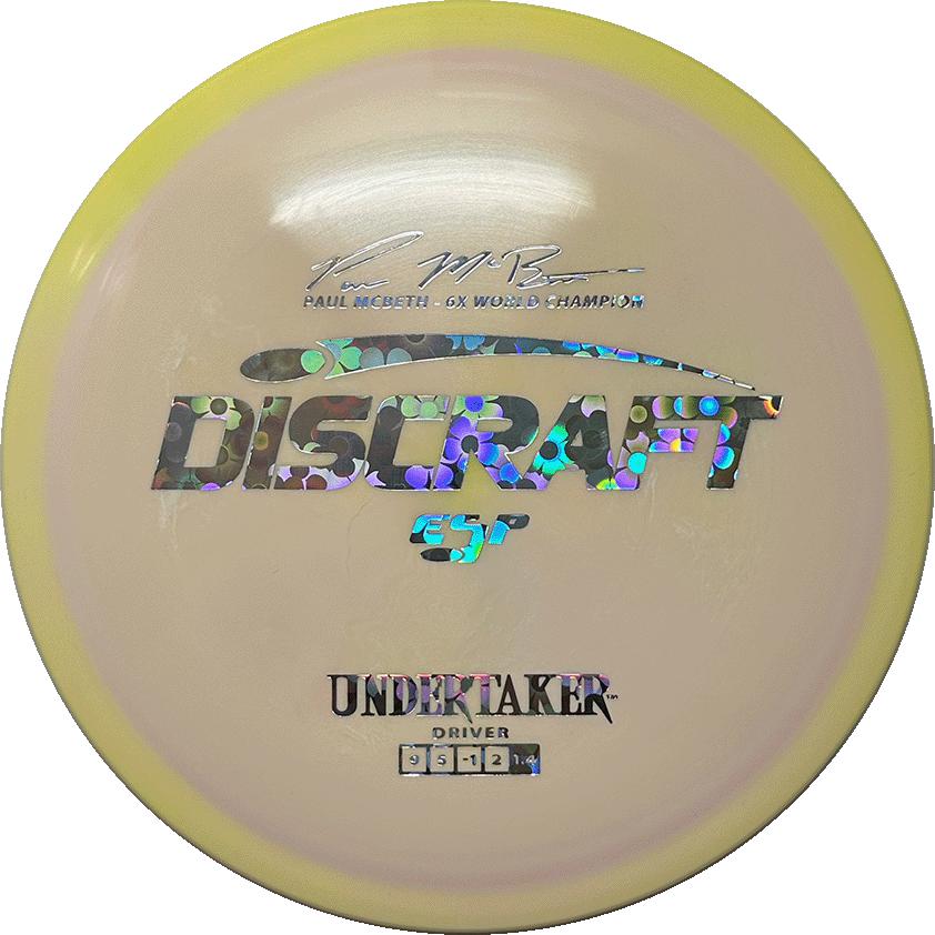 Discraft ESP Undertaker Distance Driver 9|5|-1|2 Stability 1.4 Paul McBeth - Appalachian Disc Golf
