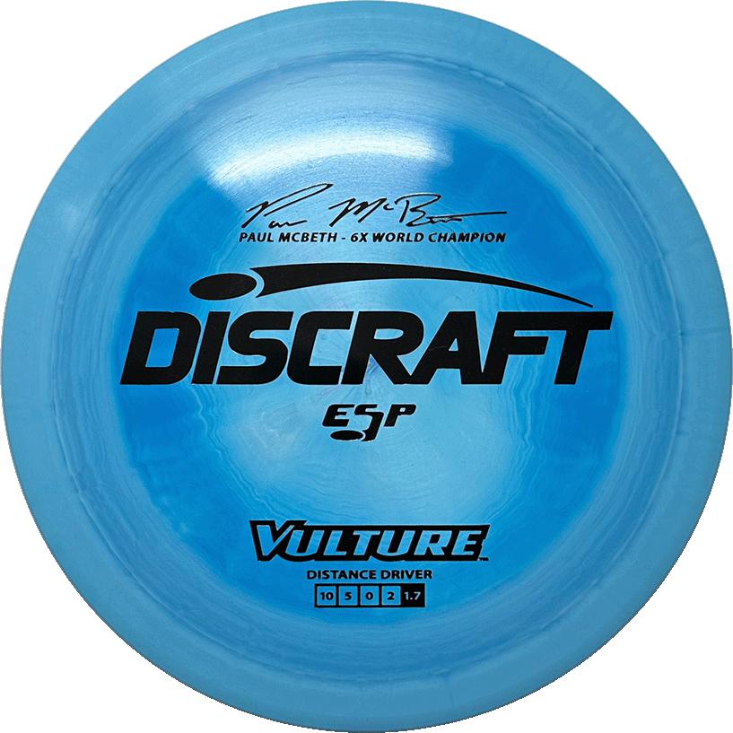 Discraft ESP Vulture Driver 10|5|0|2 Stability 1.7 Paul McBeth - Appalachian Disc Golf