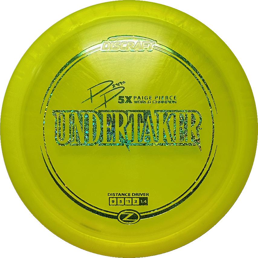 Discraft Z Line Undertaker Distance Driver 9|5|-1|2 Stability 1.4 Paige Pierce - Appalachian Disc Golf