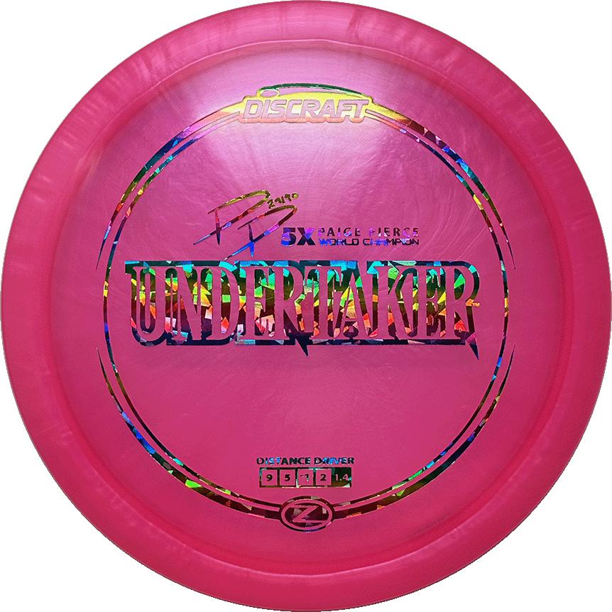 Discraft Z Line Undertaker Distance Driver 9|5|-1|2 Stability 1.4 Paige Pierce - Appalachian Disc Golf