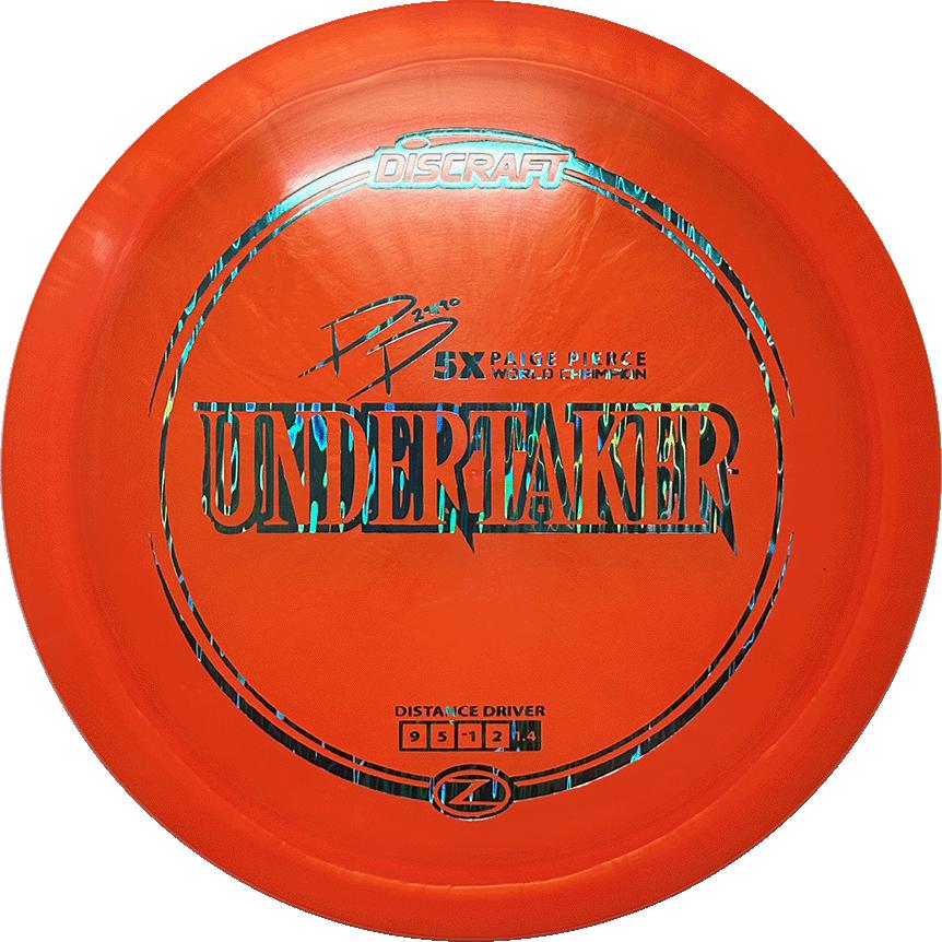Discraft Z Line Undertaker Distance Driver 9|5|-1|2 Stability 1.4 Paige Pierce - Appalachian Disc Golf