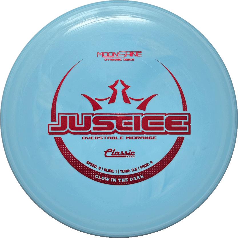 Dynamic Discs Classic Blend Moonshine Justice Overstable Midrange 5|1|0.5|4 - Appalachian Disc Golf