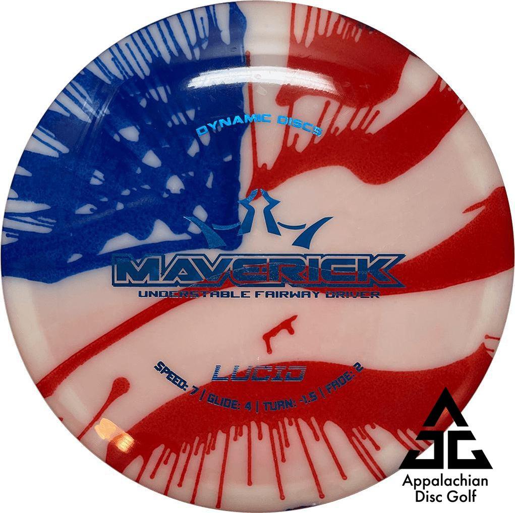 Dynamic Discs Lucid Maverick Fairway Driver 7|4|-1.5|2 Flag Dye - Appalachian Disc Golf