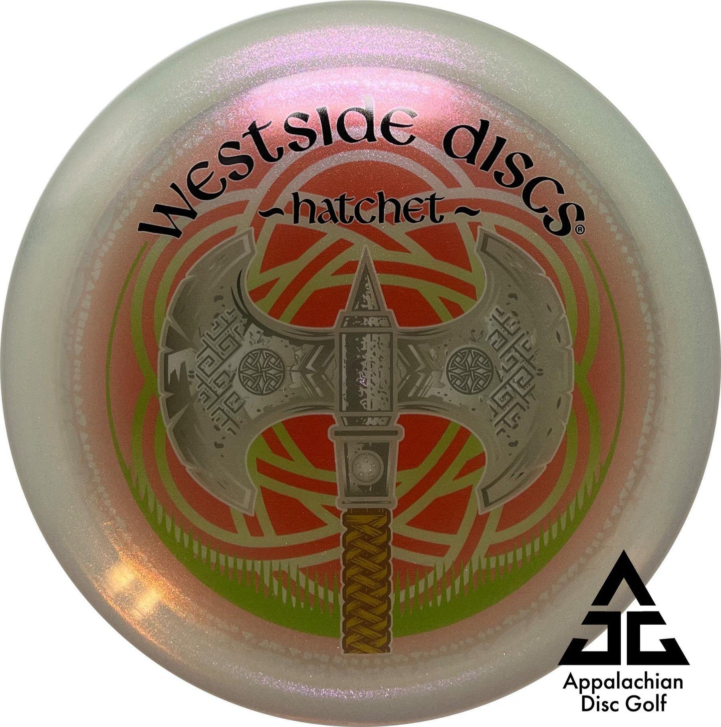 Hatchet VIP Glimmer Fairway Driver 9|6|-2|1 DecoDye - Appalachian Disc Golf