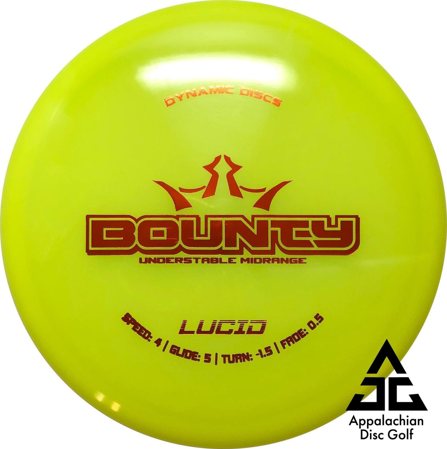 Lucid Bounty Midrange 4|5|-1.5|0.5 - Appalachian Disc Golf