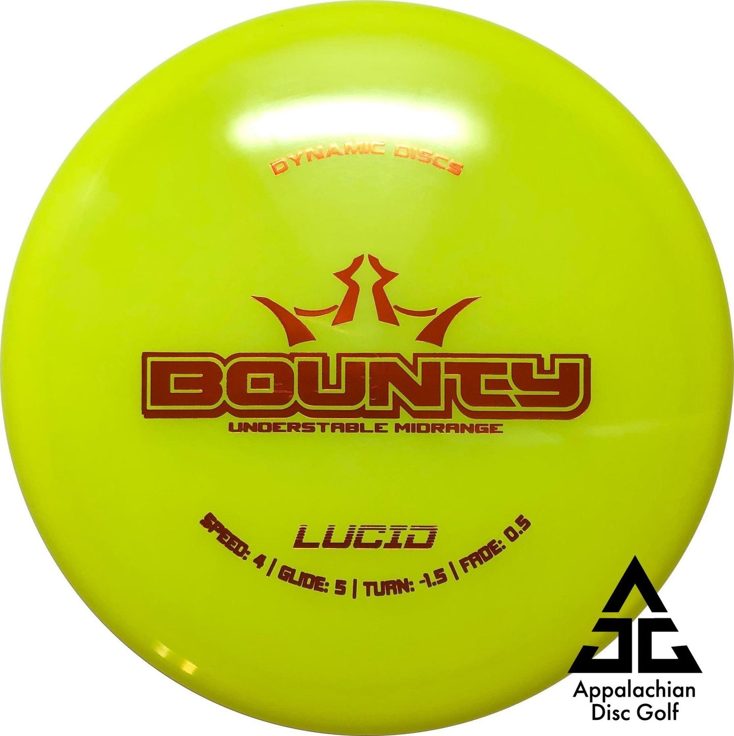 Lucid Bounty Midrange 4|5|-1.5|0.5 - Appalachian Disc Golf