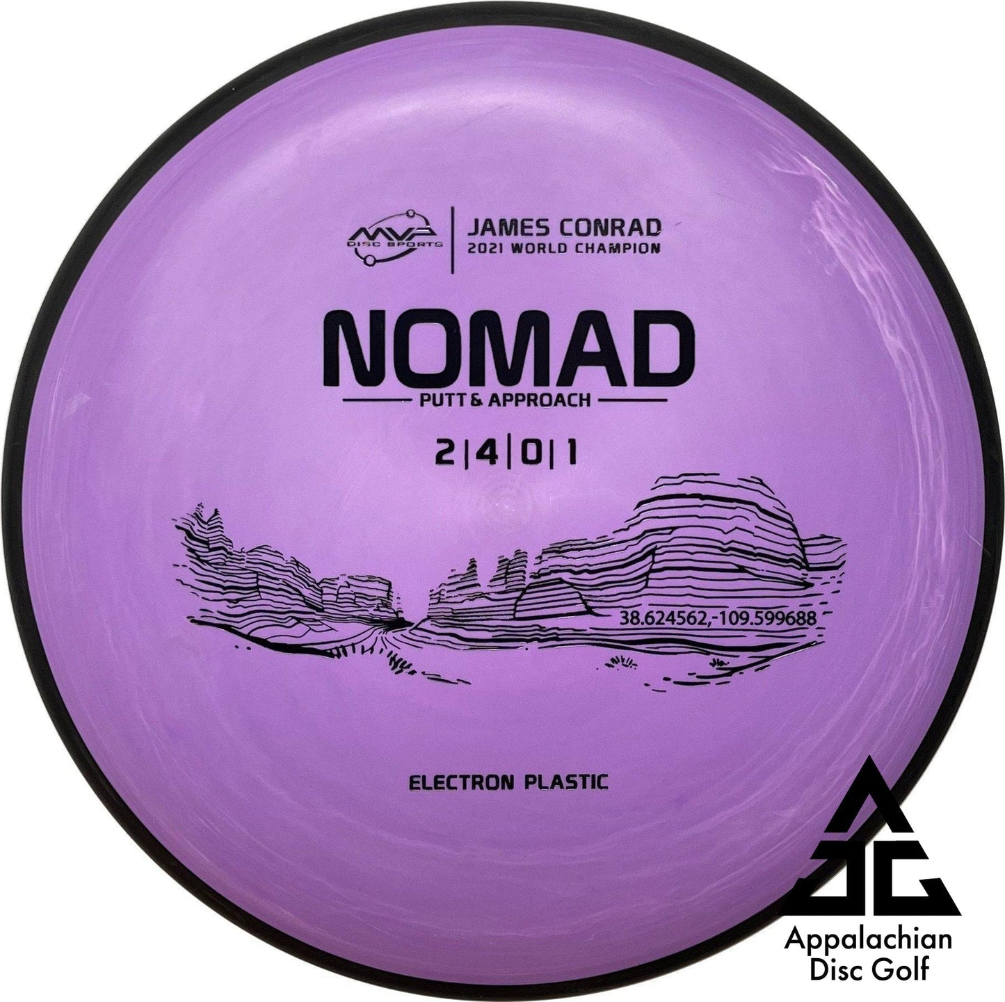 Nomad Electron Putt & Approach 2|4|0|1 James Conrad - Appalachian Disc Golf