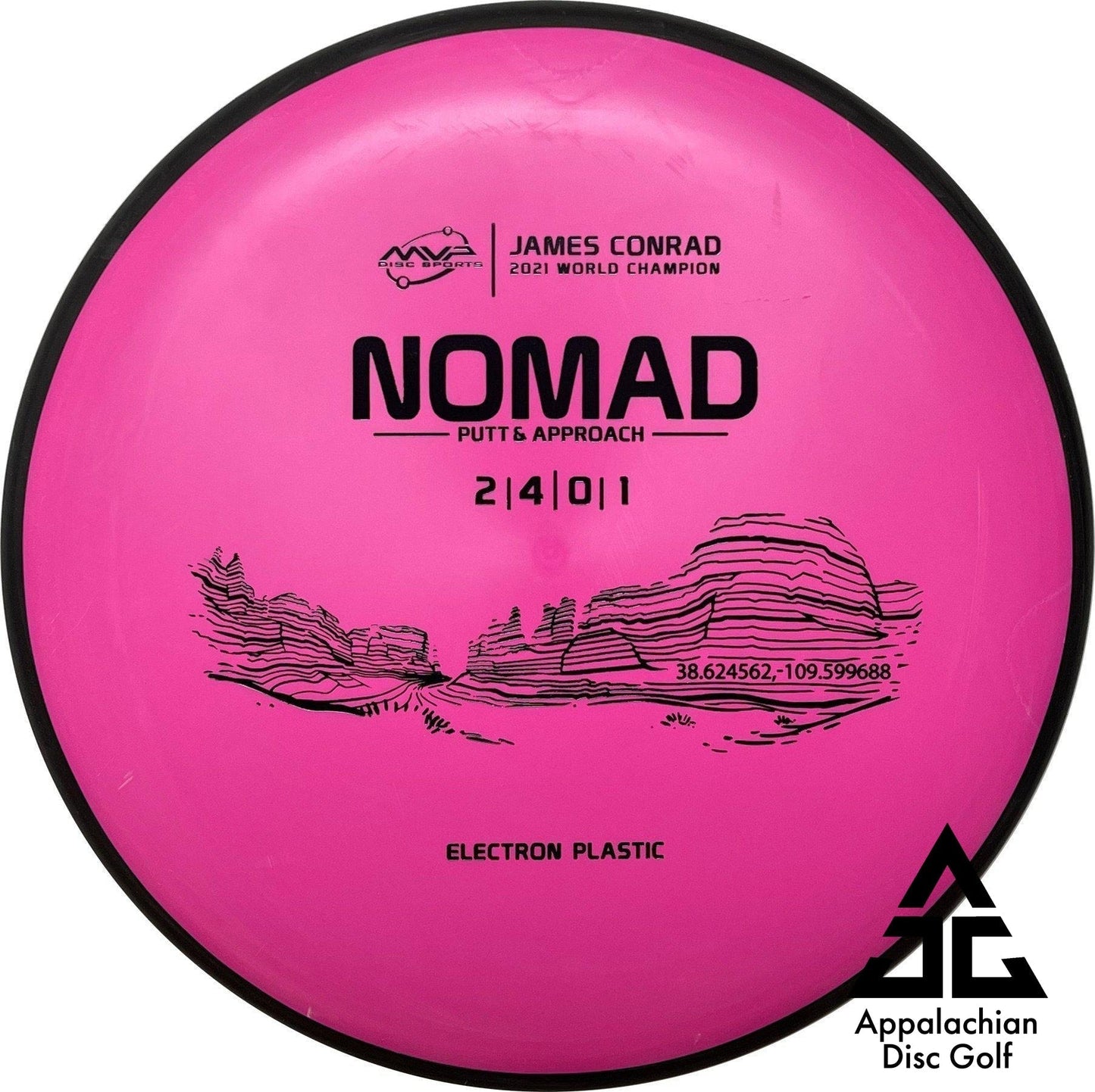 Nomad Electron Putt & Approach 2|4|0|1 James Conrad - Appalachian Disc Golf