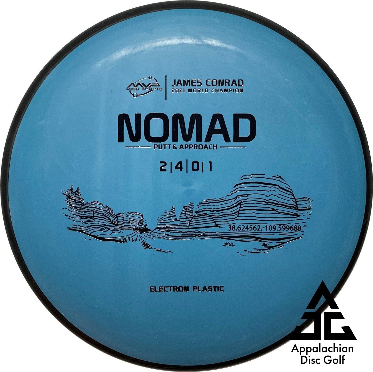 Nomad Electron Putt & Approach 2|4|0|1 James Conrad - Appalachian Disc Golf
