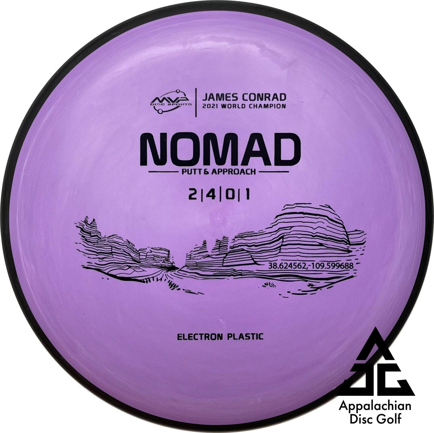 Nomad Electron Putt & Approach 2|4|0|1 James Conrad - Appalachian Disc Golf