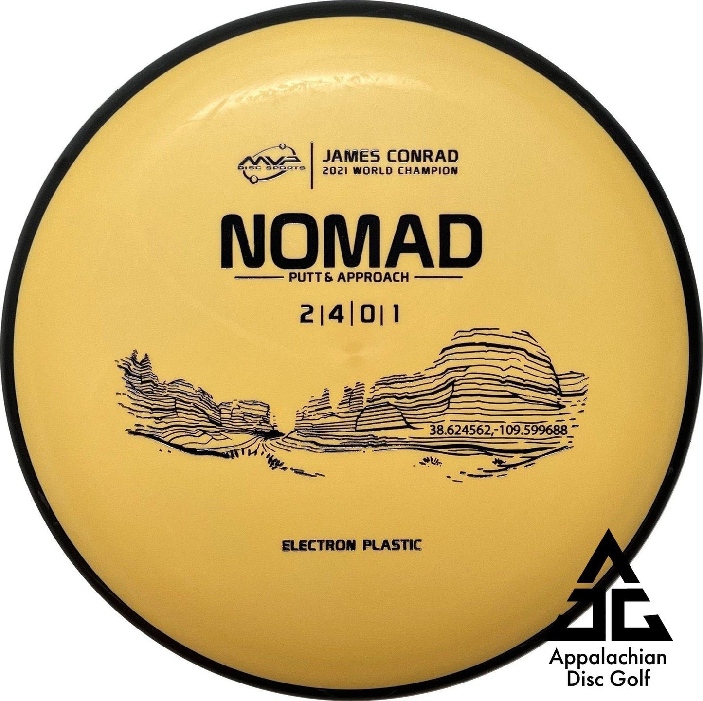 Nomad Electron Putt & Approach 2|4|0|1 James Conrad - Appalachian Disc Golf