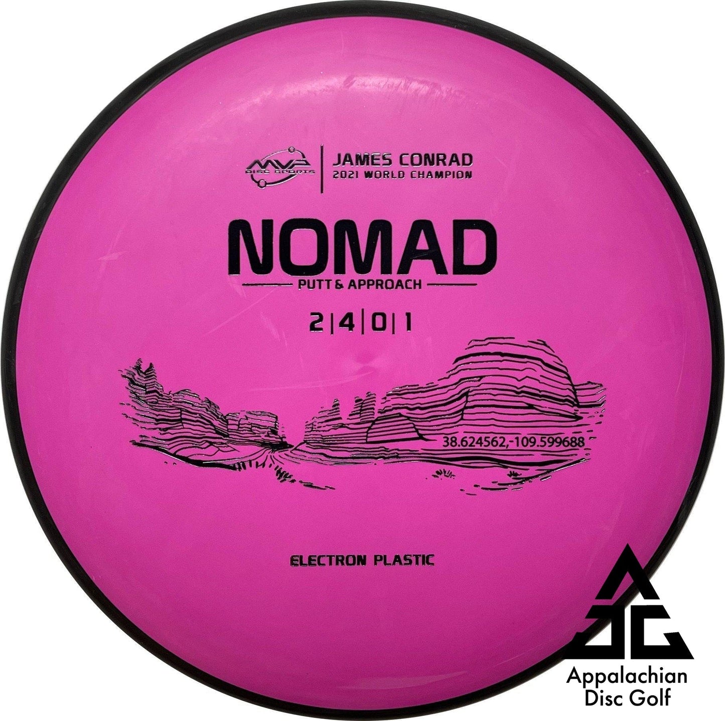 Nomad Electron Putt & Approach 2|4|0|1 James Conrad - Appalachian Disc Golf