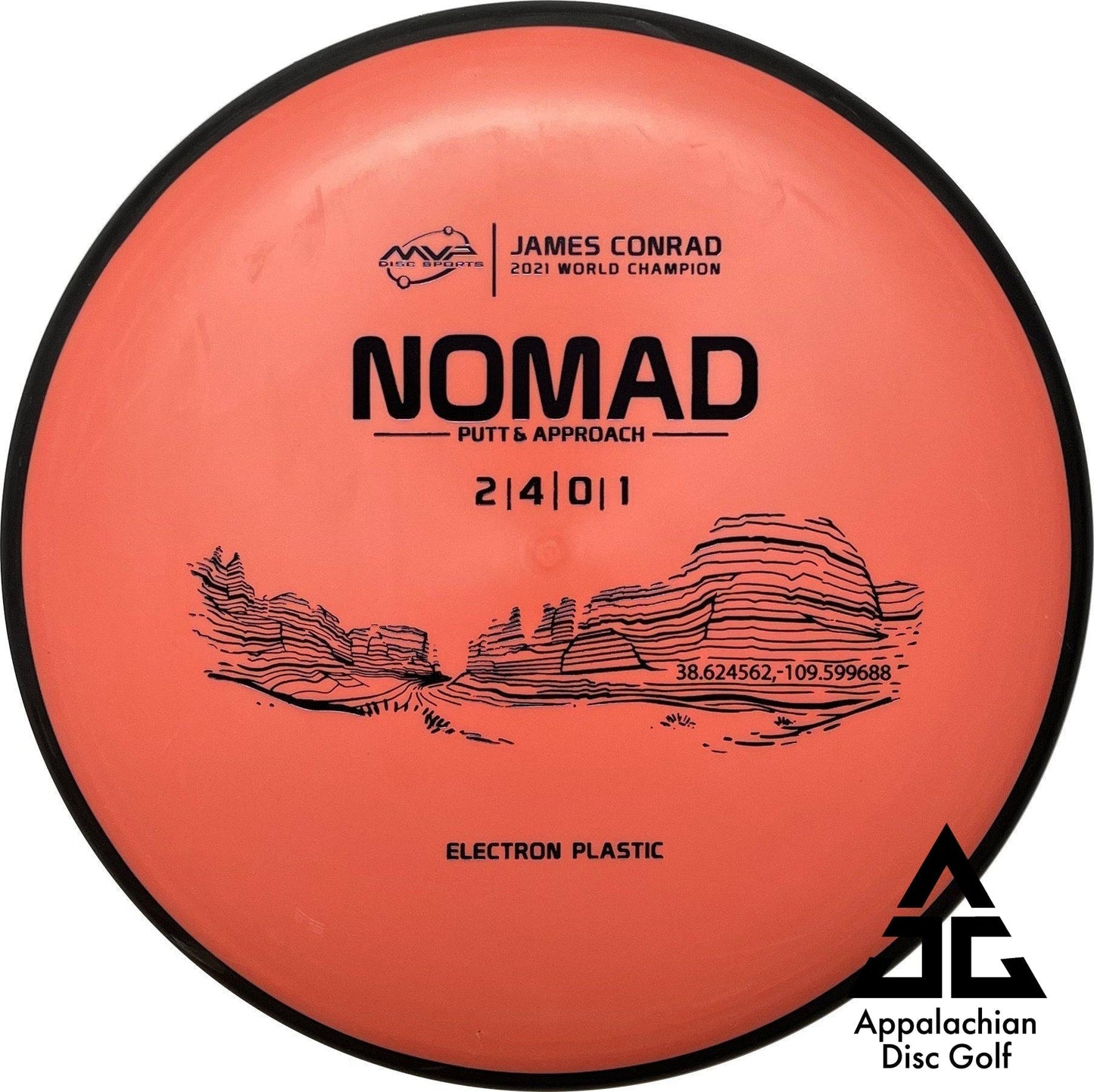 Nomad Electron Putt & Approach 2|4|0|1 James Conrad - Appalachian Disc Golf