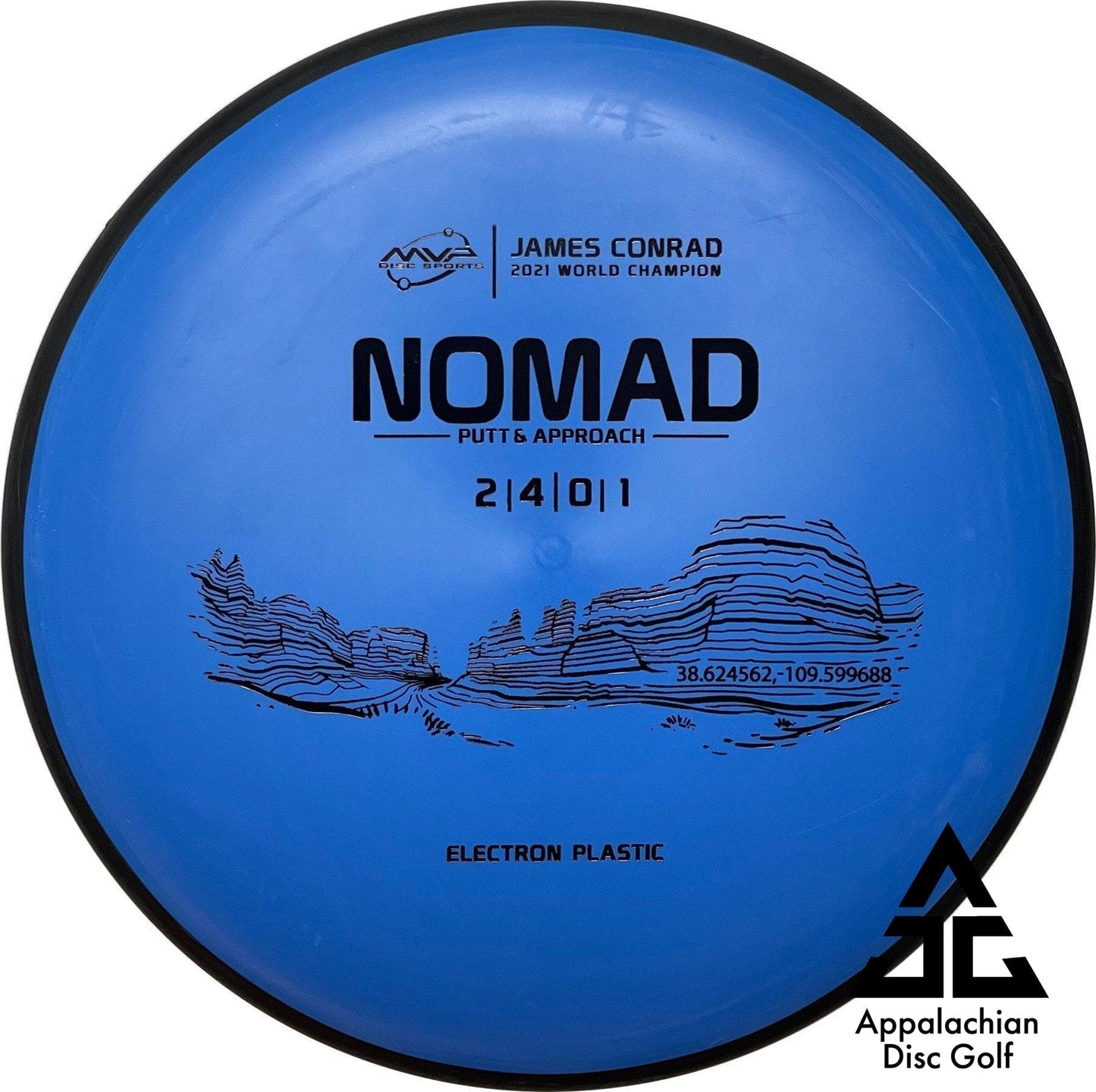 Nomad Electron Putt & Approach 2|4|0|1 James Conrad - Appalachian Disc Golf