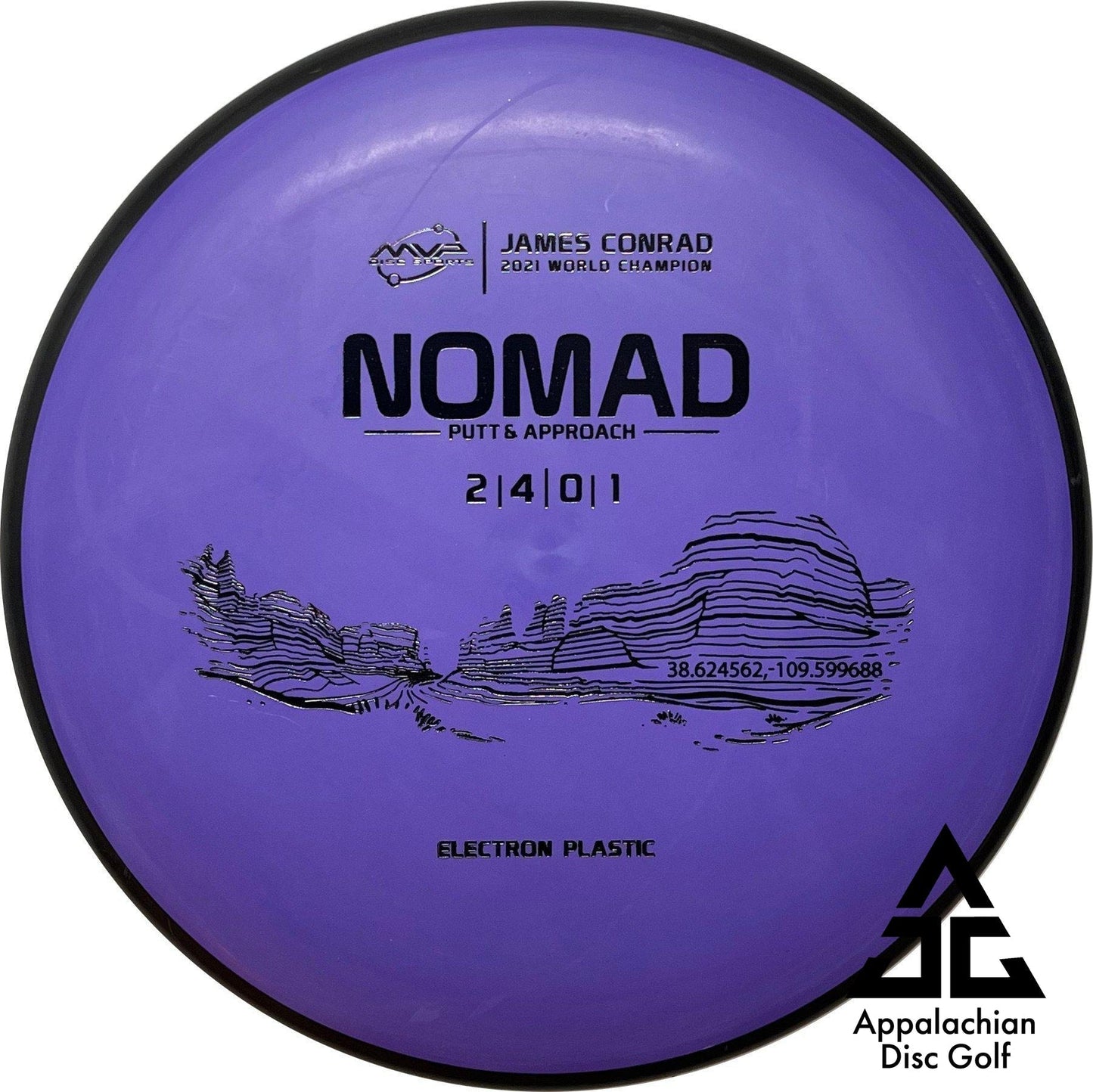 Nomad Electron Putt & Approach 2|4|0|1 James Conrad - Appalachian Disc Golf