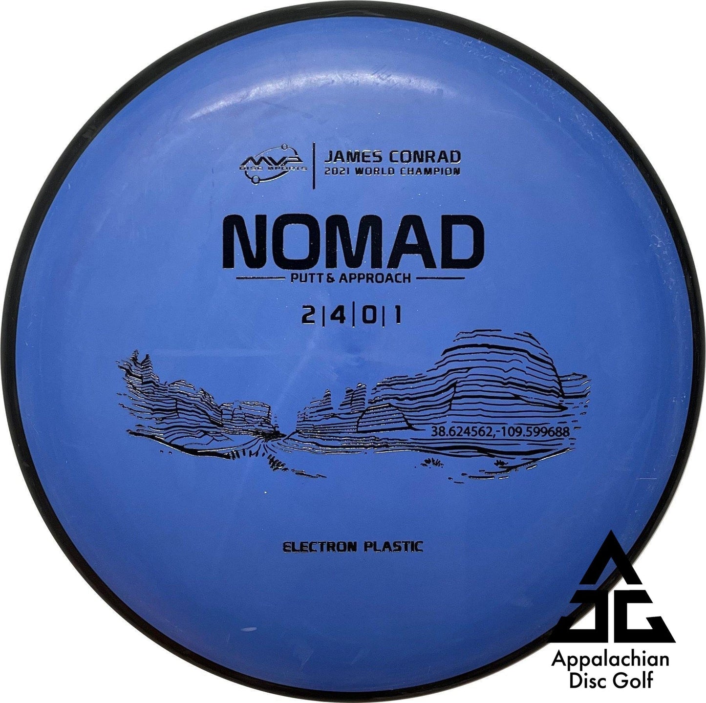 Nomad Electron Putt & Approach 2|4|0|1 James Conrad - Appalachian Disc Golf