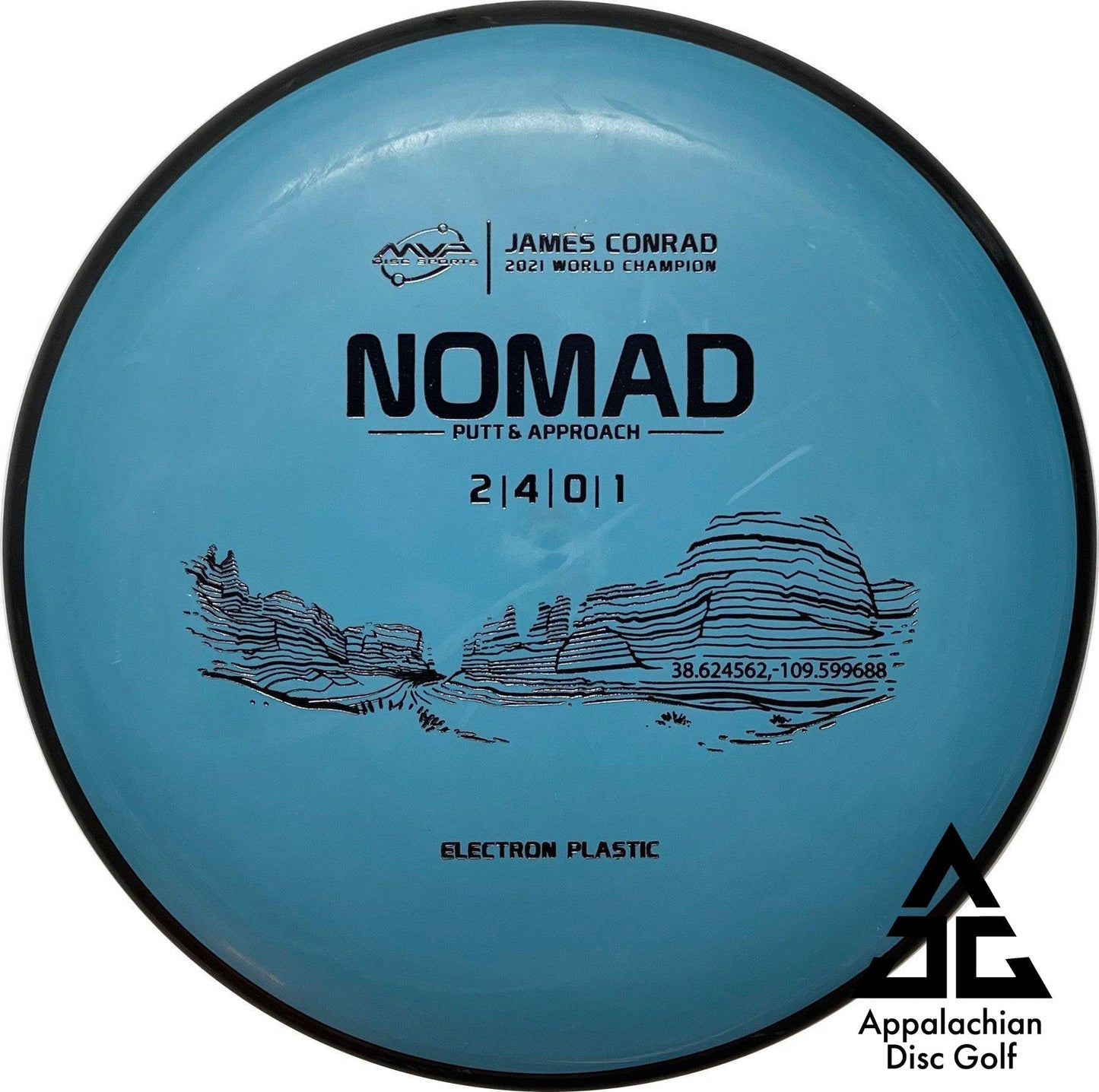 Nomad Electron Putt & Approach 2|4|0|1 James Conrad - Appalachian Disc Golf