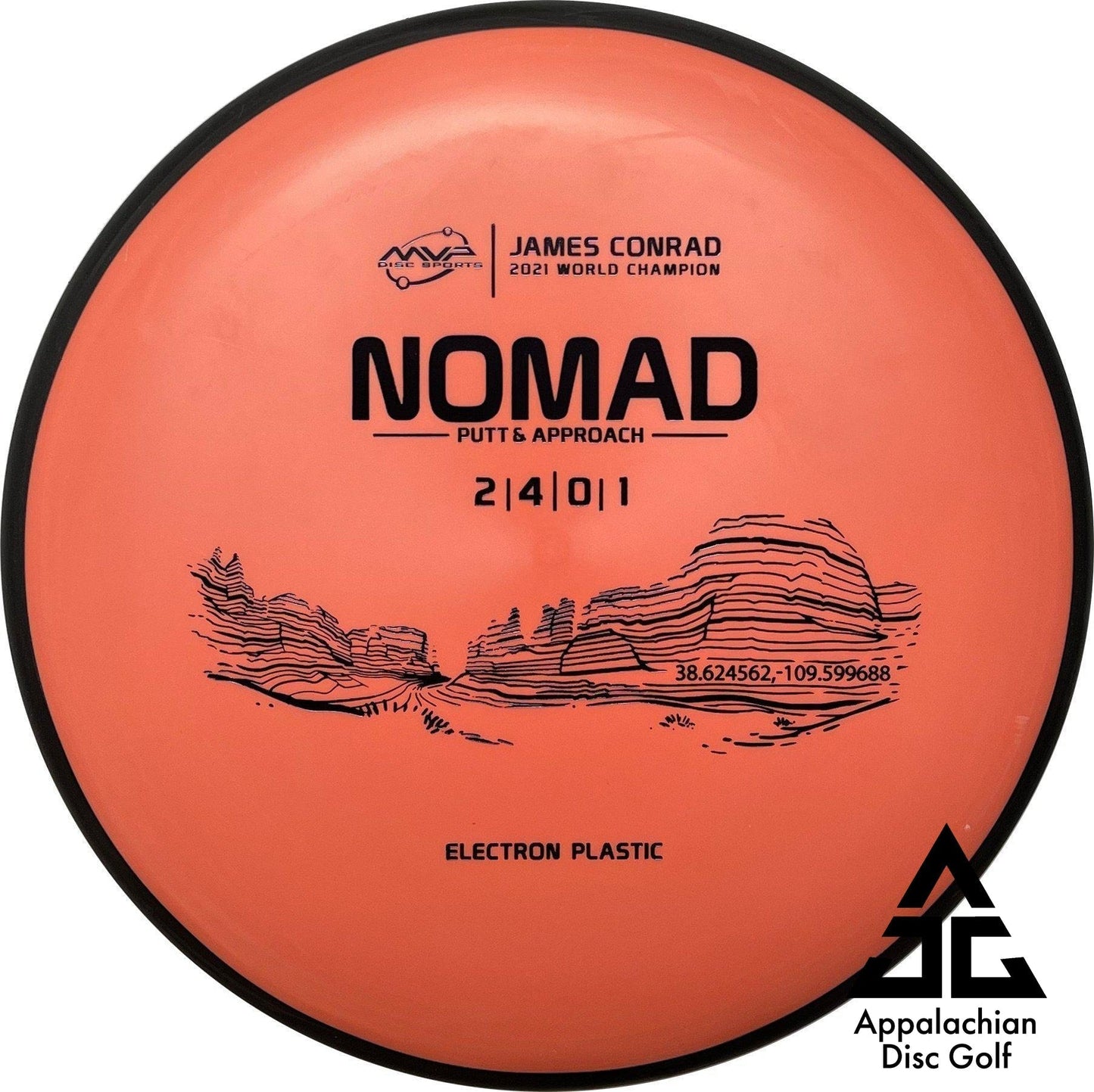 Nomad Electron Putt & Approach 2|4|0|1 James Conrad - Appalachian Disc Golf