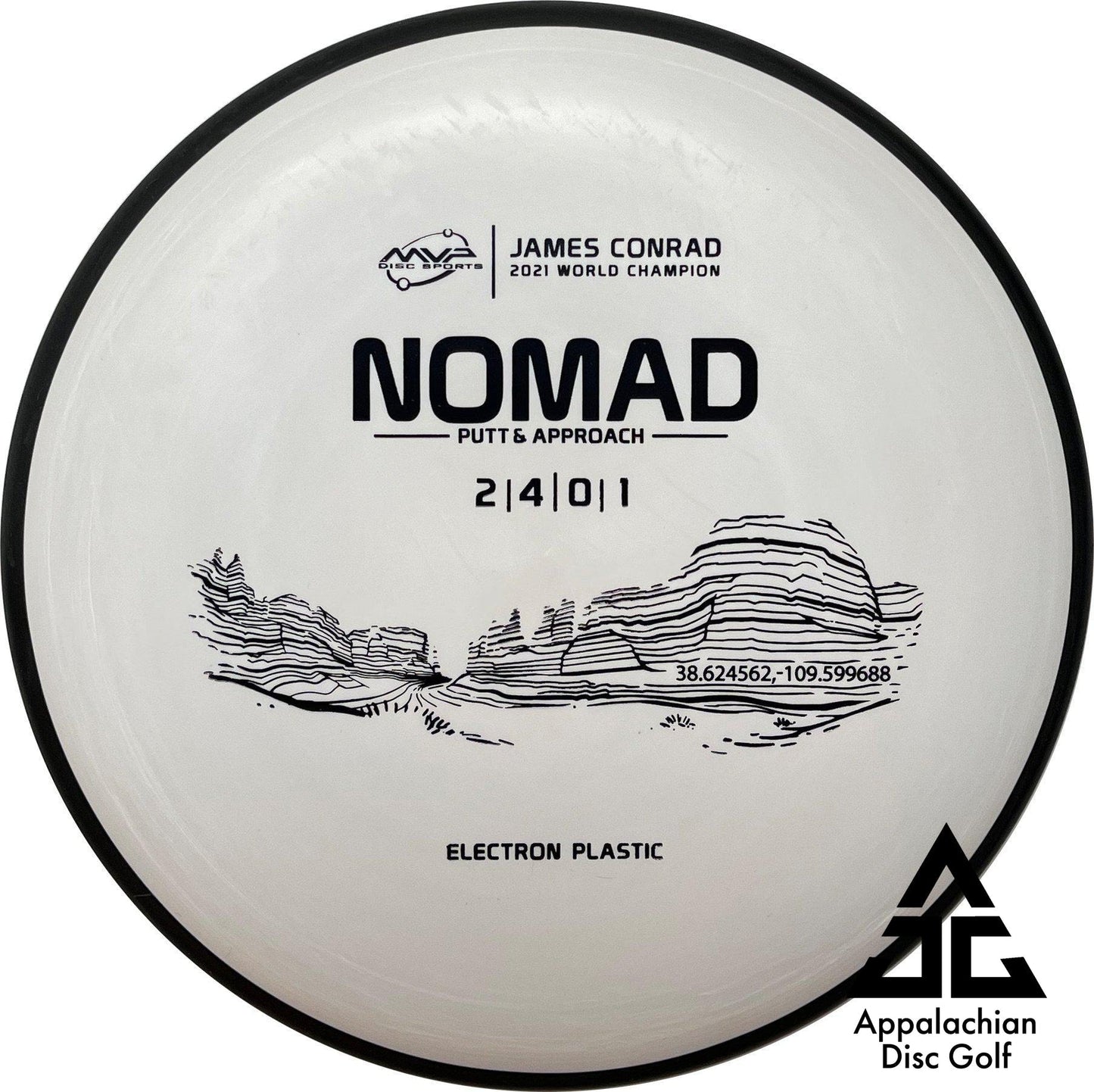 Nomad Electron Putt & Approach 2|4|0|1 James Conrad - Appalachian Disc Golf