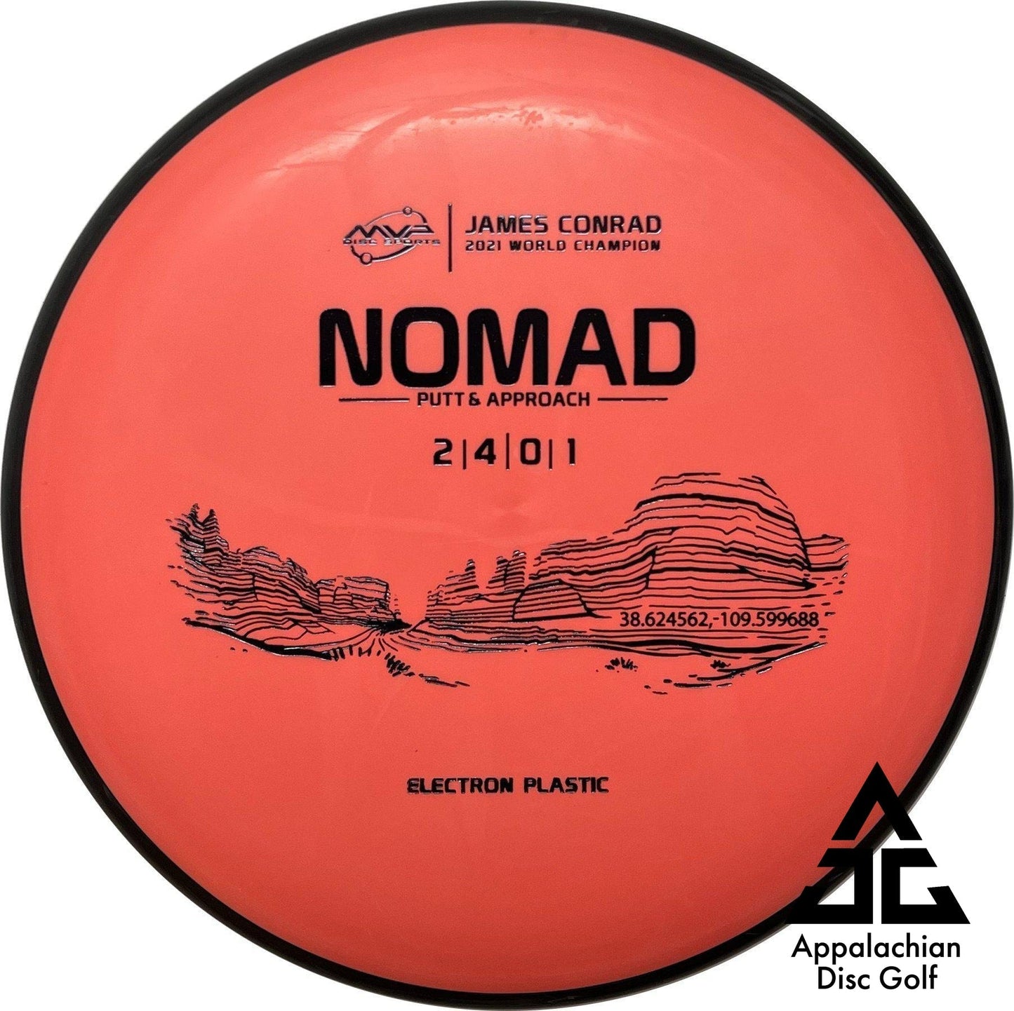 Nomad Electron Putt & Approach 2|4|0|1 James Conrad - Appalachian Disc Golf