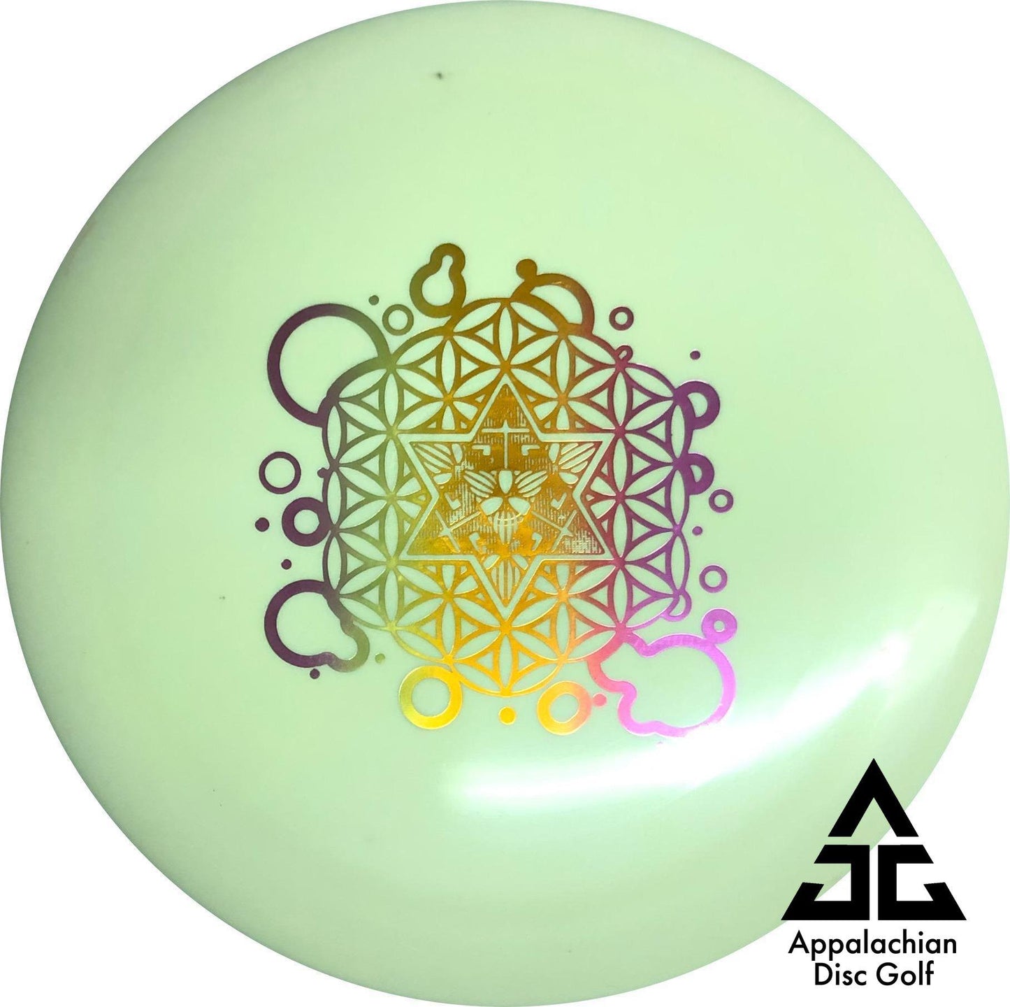 Trespass BioFuzion Distance Driver 12|5|-0.5|3 ADG Flower of Life - Appalachian Disc Golf