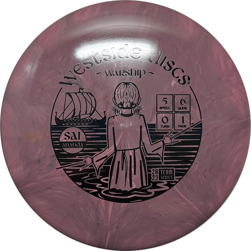 Westside Discs Tournament Burst Warship Midrange Driver 5|6|0|1 Sai Ananda 2023 - Appalachian Disc Golf