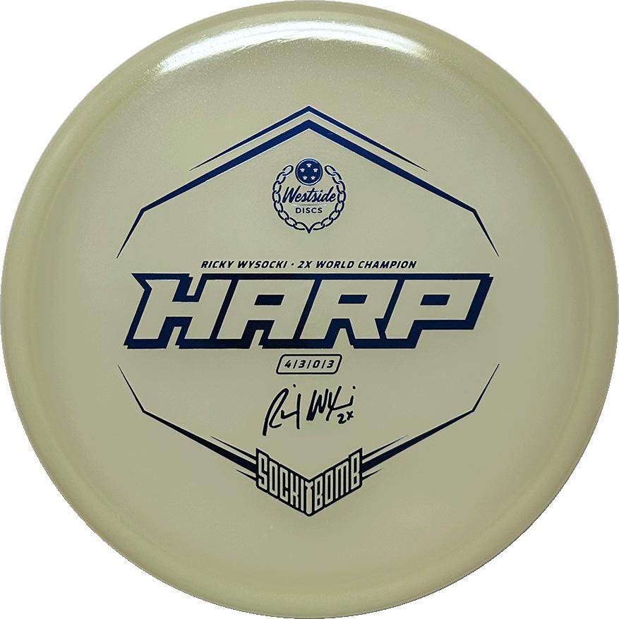 Westside Discs VIP Moonshine Harp Midrange Putter 4|3|0|3 Ricky Wysocki Sockibomb Stamp - Appalachian Disc Golf
