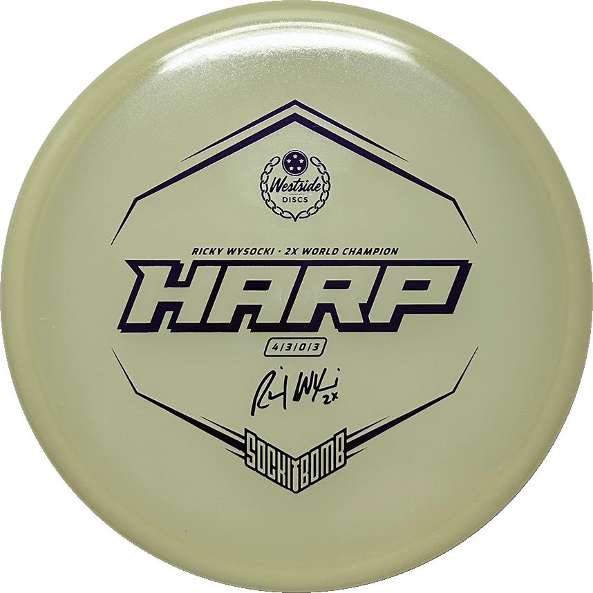 Westside Discs VIP Moonshine Harp Midrange Putter 4|3|0|3 Ricky Wysocki Sockibomb Stamp - Appalachian Disc Golf