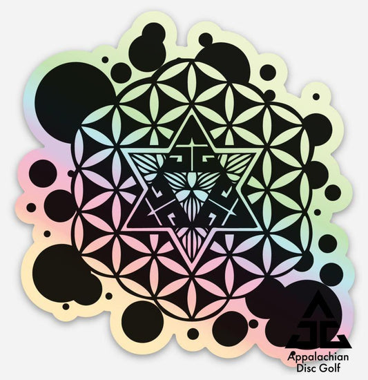 ADG Flower of Life 3" Holographic Sticker - Appalachian Disc Golf