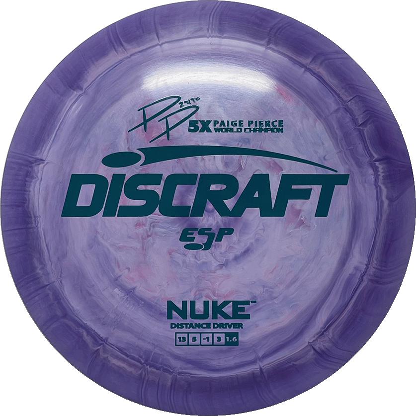 Discraft ESP Nuke Distance Driver 13|5|-1|3 Stability 1.6 Paige Pierce - Appalachian Disc Golf