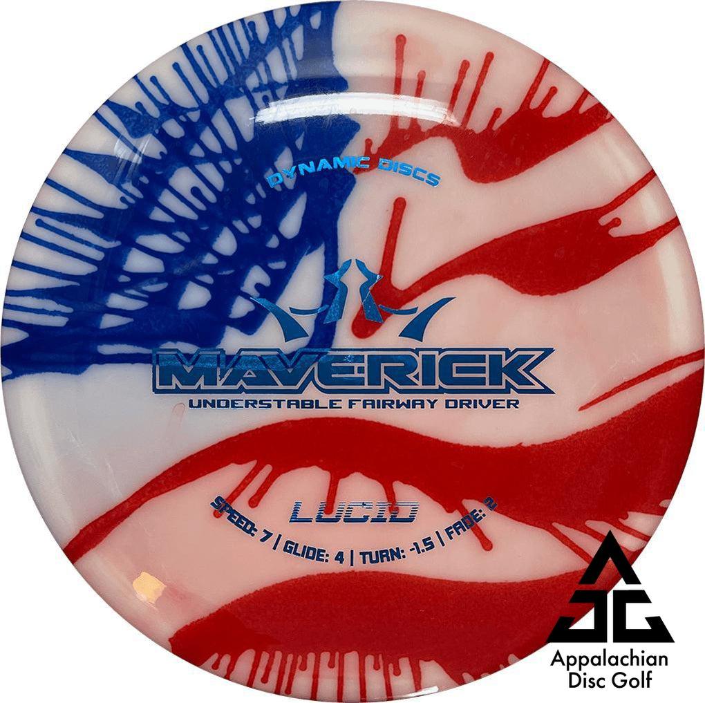 Dynamic Discs Lucid Maverick Fairway Driver 7|4|-1.5|2 Flag Dye - Appalachian Disc Golf