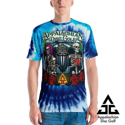 Family Blue TieDye Men's T-shirt - Appalachian Disc Golf