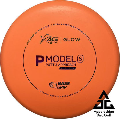 P Model S BaseGrip Glow Putt & Approach 3|5|0|2 Cale Leiviska Bottom Stamp - Appalachian Disc Golf