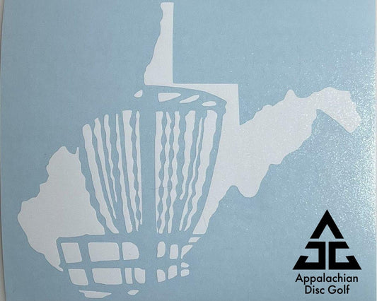 West Virginia Vinyl Decal Sticker - Appalachian Disc Golf