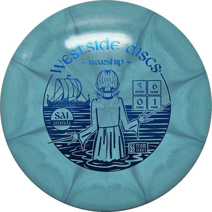Westside Discs Tournament Burst Warship Midrange Driver 5|6|0|1 Sai Ananda 2023 - Appalachian Disc Golf