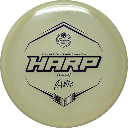 Westside Discs VIP Moonshine Harp Midrange Putter 4|3|0|3 Ricky Wysocki Sockibomb Stamp - Appalachian Disc Golf